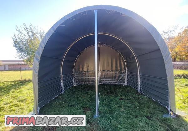 Přístřešek pro zvířata 4x4m(16m2) plachta 900g/m2