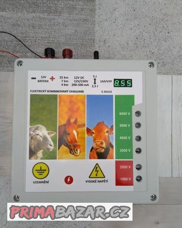 Elektrický ohradník KOMBI, SOLÁR 12V/230V 5J