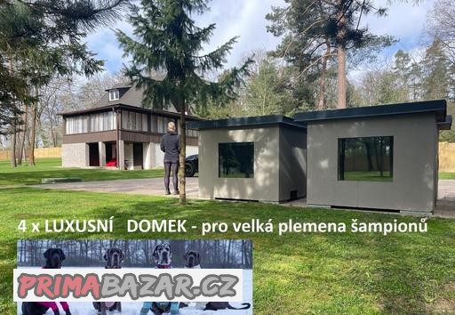 Luxusní samostatný psí domek XXL - 4 kusy