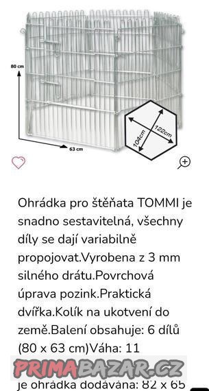 Venkovní ohrádka pro štěňata