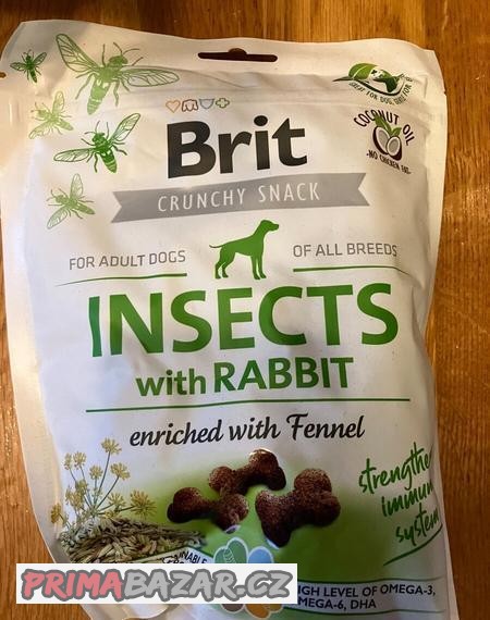 Brit Care Dog Crunchy Cracker Insects with Rabbit