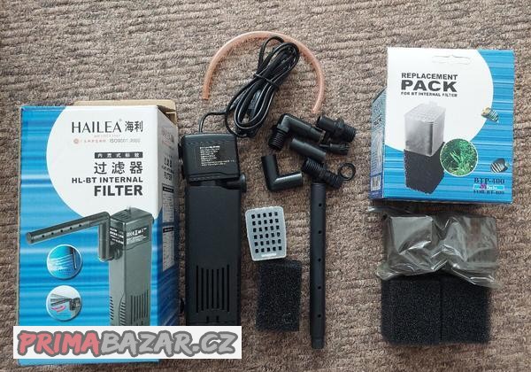 Hailea vnitřní filtr HL-BT 400 + náhradní náplně 2x