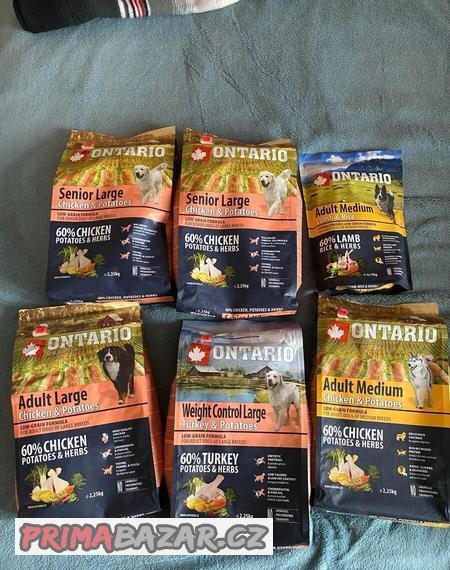 6x Granule Ontario Ruzne varianty (expirace 2023)