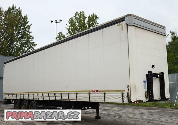 Kögel SN 24, NÁKLADNÍ NÁVĚS VALNÍKOVÝ, LOW DECK, TŘÍSTRANNÁ 