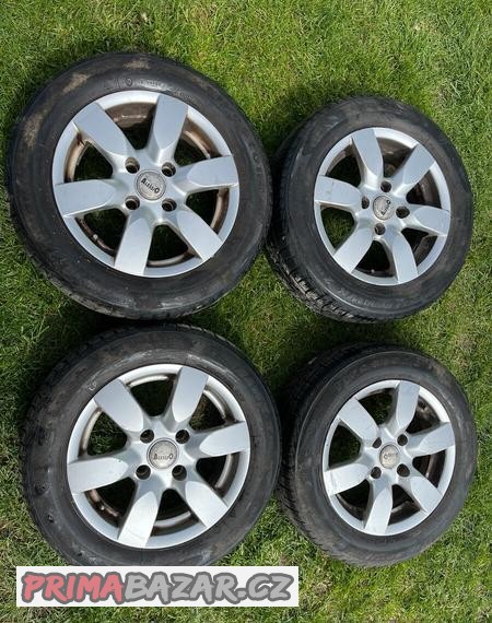 4x litá kola 4x108 R14, pneu