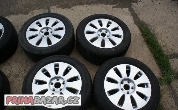 sada alu kola R16 na Audi VW Seat Skoda pekny stav