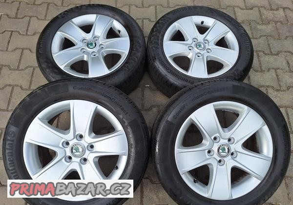 Originální letní sada Škoda Octavia 2, 5x112 R16 Crateris