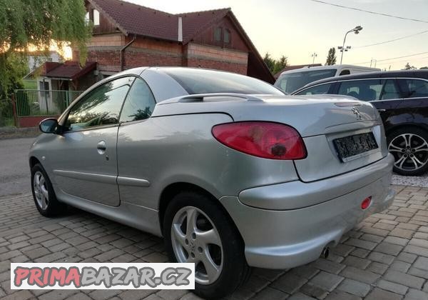 pěkný benzínový Peugeot 206 cc cabrio 1.6 80kW 184000km