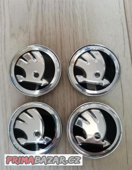 60 mm Skoda stredove krytky poklicky loga