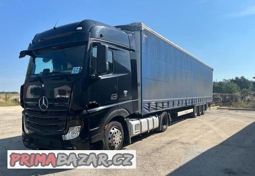 tahač Mercedes ACTROS 18.48 + návěs plachtový KRONE - MEGA