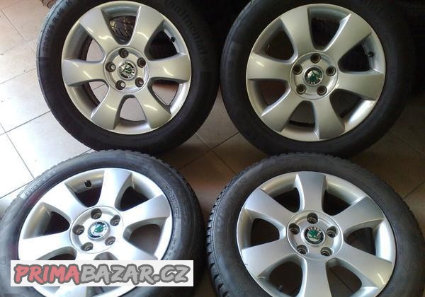 alu kola 5x112 r16 original skoda 205/55/16