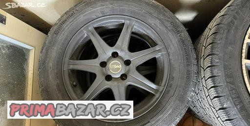 Litá kola a letní Continental 215/65 R 16 C (4 ks)