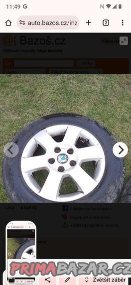 Letní pneumatiky na alu škoda octavia 2