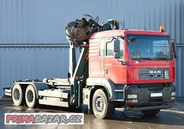 MAN TGA 28.440, 6x2, HYDRAULICKÁ RUKA S DRAPÁKEM OSTROJ 105 