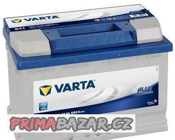 Autobaterie 12V znacky VARTA, bosch, exide, 40 - 180 ah