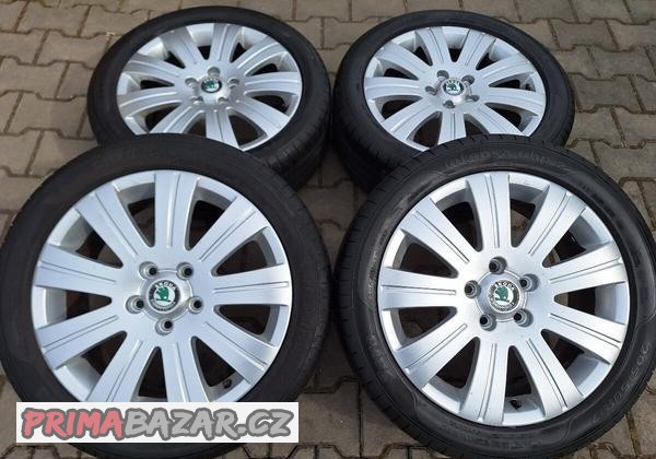 Originální letní sada Škoda Superb II 5x112 R17 Flash