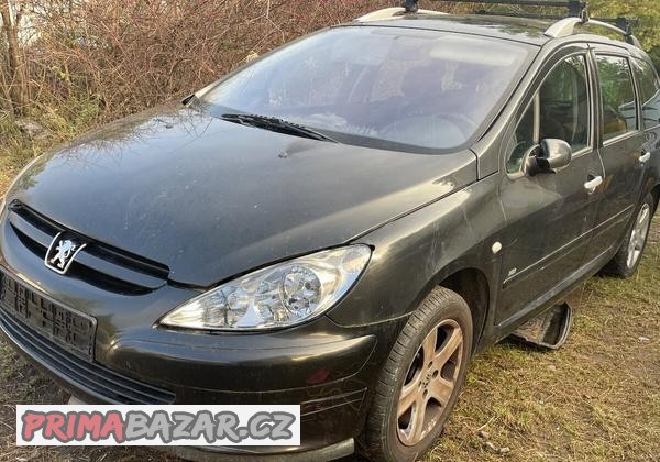 Peugeot 307 1.6 HDi rok 2006 náhradní díly černá