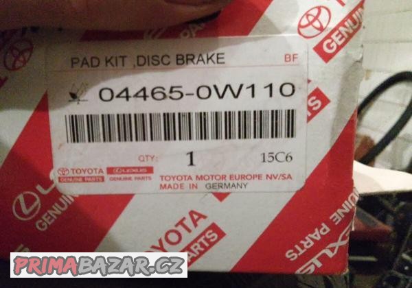 Originalní přední brzdové desky LEXUS LS XF40 04465-0W110
