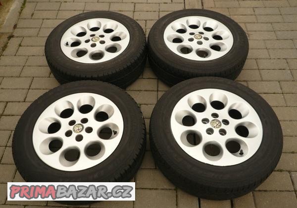 Orig. alu Alfa Romeo 5x98, 6,5x15 + letní pneu 205/60 R15