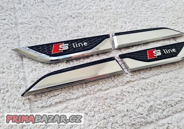 Bočné krídelká nálepky na blatník pre AUDI S-Line