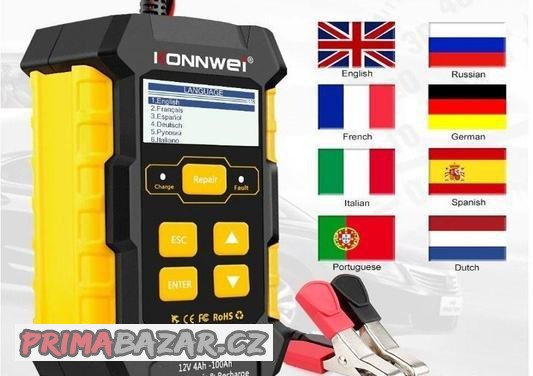 tester Konnwei + autonabíječka 2 v jednom