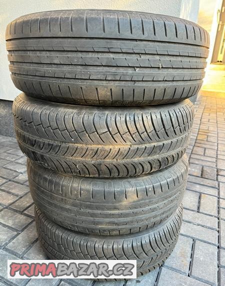 SADA DISKŮ ŠKODA OCTAVIA 5X112 195/65 R15, LETNÍ PNEU 5mm