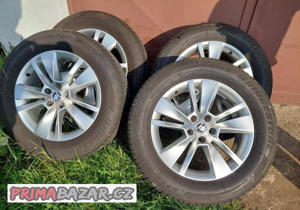 Prodám originál alu kola Škoda R18 5x112