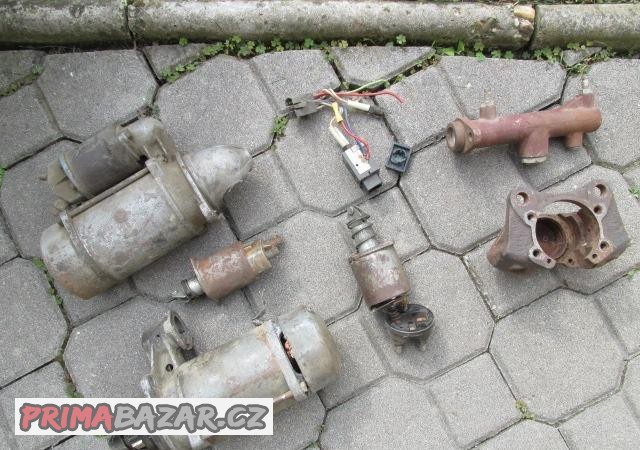 Startér, posilovač řízení a třmen brzdy na Škoda