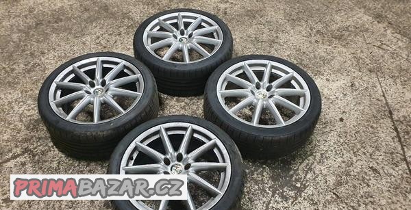 Originálne elektróny Ti R19 5x110 + letné pneu 2021 Alfa 159