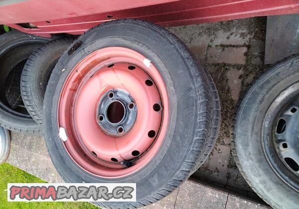Plechová kola s pneumatikami 4x108 R13