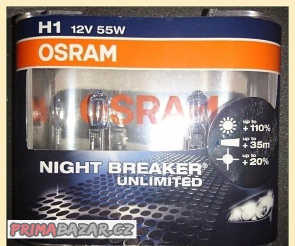 Nové OSRAM H1 12V 55W NIGHT BREAKER blistr - 2ks