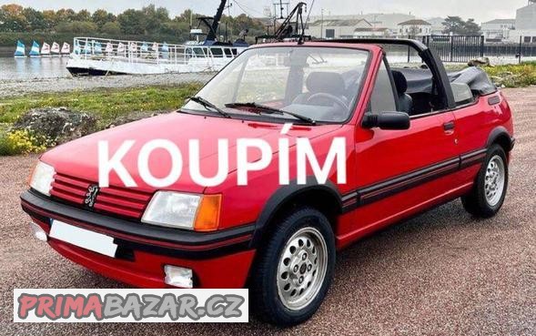 KOUPÍM - peugeot 205 cabrio (S PŮVODNÍ SPZ STARÉHO FORMÁTU)
