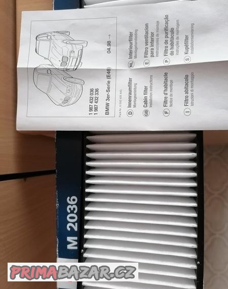 Kabinovy filtr BMW řady 3