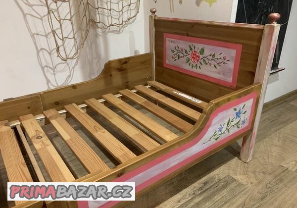 ikea-leksvik-postel-rucne-malovana