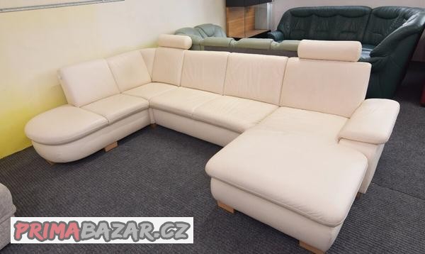 Sedací souprava tvaru U - kůže