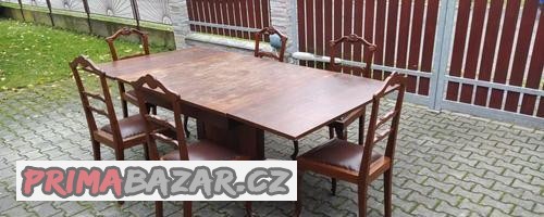 starozitny-jidelni-set-rozkladaci-stul-6-zidli