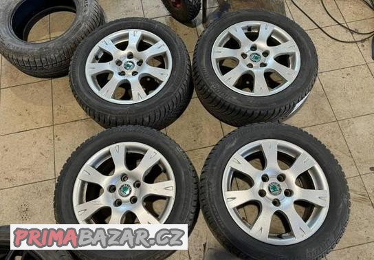 Alu kola R16 5x112 + zimní pneu 205/55 R16