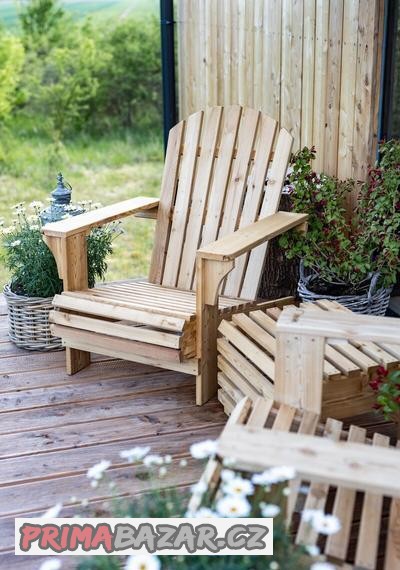 Zahradní dřevěné křeslo RoSiMi, Sibiřský modřín.