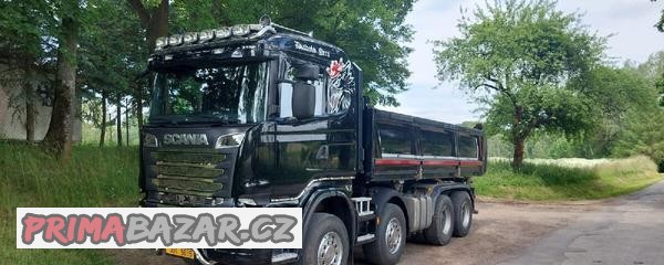 Scania R520, V8, třístranný sklápěč