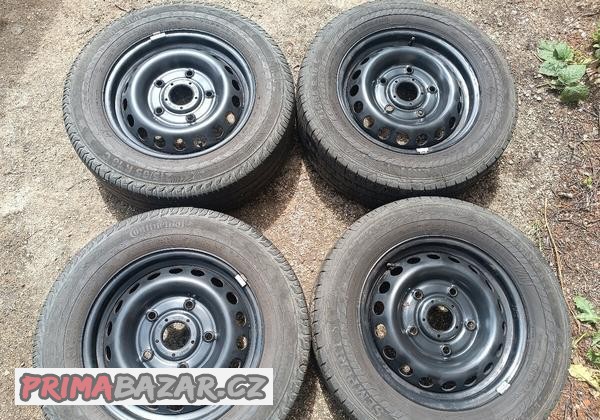 Transit Custom - disky 6,5x16 et60 + letní 215/65/16C
