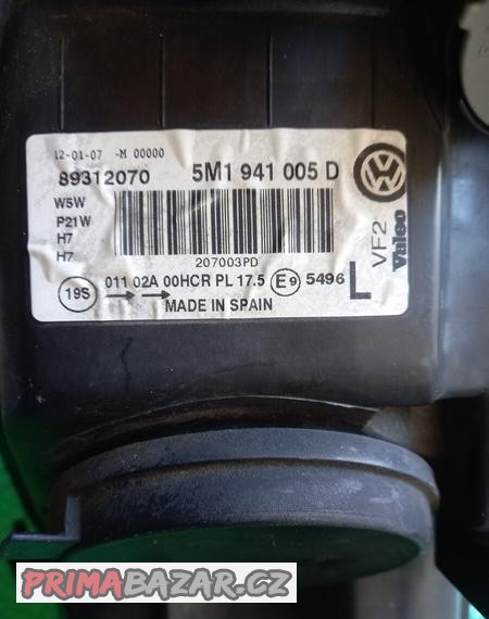 Přední světlo VW GOLF 5 plus