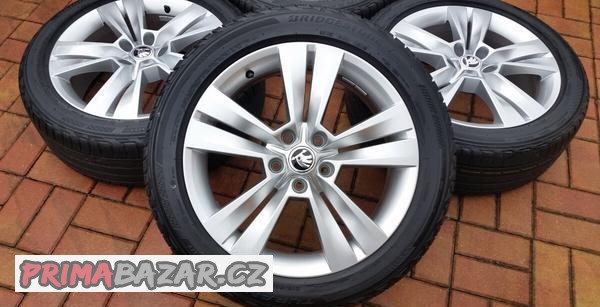 ALU kola ŠKODA 5x112 R18 NOVÁ letní sada KAROQ, ATECA, T-ROC