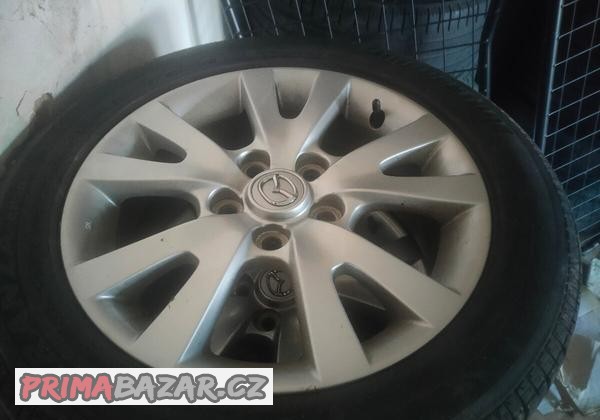 ALU kola 16 Mazda 3, 5, 6 s letními pneu
