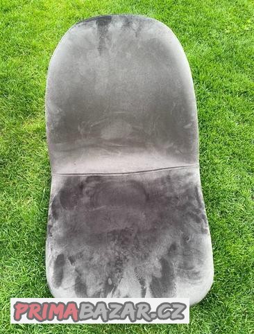 Židle šedá, semišová, NOVÁ