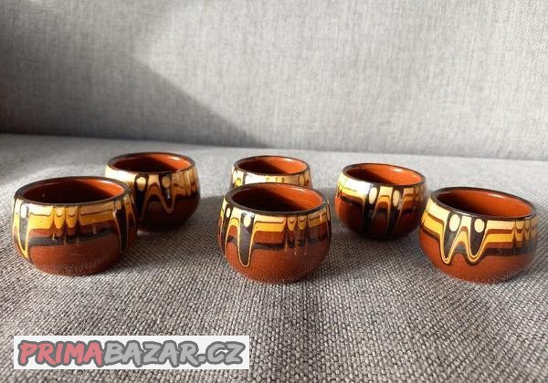 Keramické panáky s motivem - 6 ks.