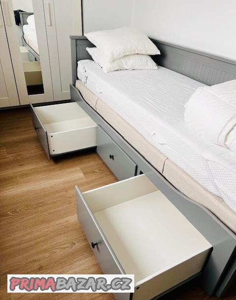 ikea-hemnes-ikea-bed-with-2-mattresses