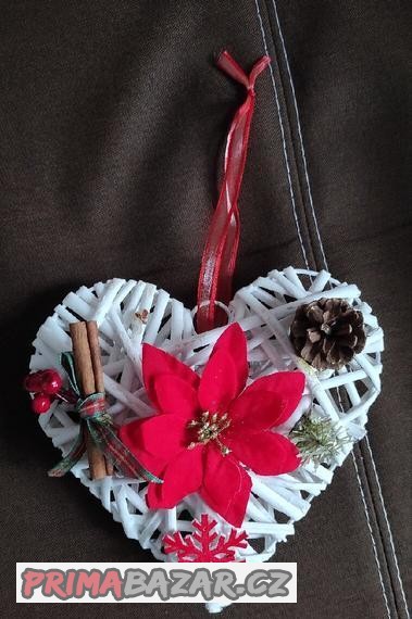 Dekorace vánoční srdce