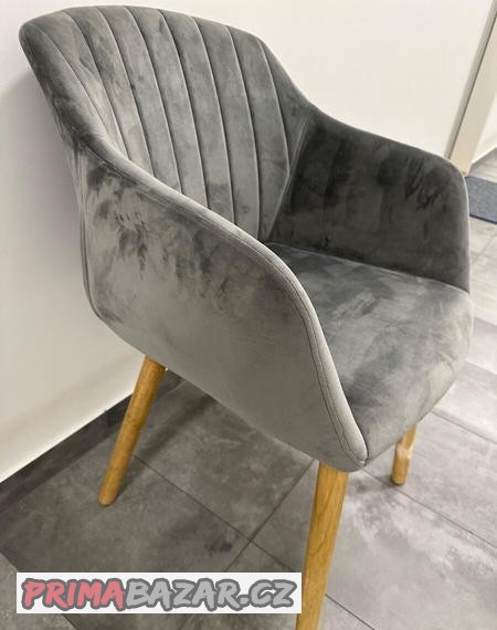 kreslo-jidelni-samet-sede