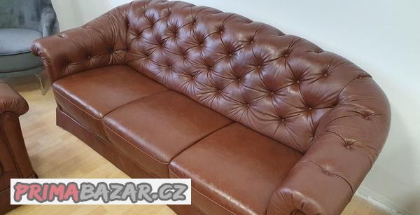 chesterfield-styl-hneda-sedacka-kozena-3-2-1-znizena-cena
