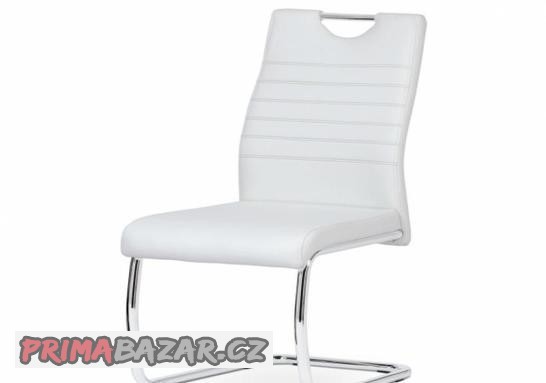 jidelni-zidle-nohy-chrom-bila-barva-dcl-418-wt